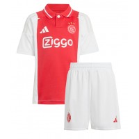 Camiseta Ajax Brian Brobbey #9 Primera Equipación para niños 2024-25 manga corta (+ pantalones cortos)